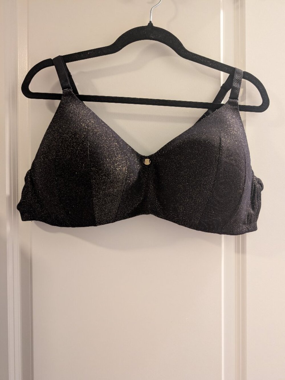 Torrid bra dream wire free lightly lined 44C Black Shiny